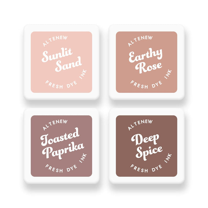 Earthy Embrace Fresh Dye Ink Mini Cube Set