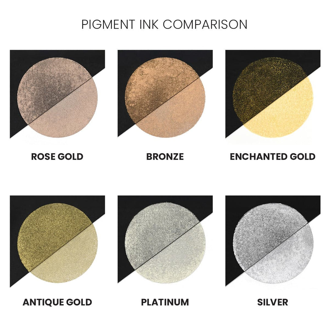 Pingment Powder Ink Platinum Pigment Ink | Metallic Ink for Shimmer & Shine | Altenew