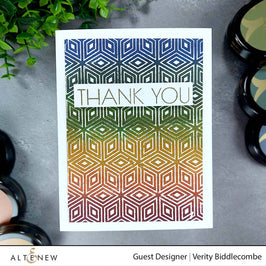 Altenew Raw Amber Crisp Dye Ink pad with vibrant amber color, suitable for stamping and crafting projects.