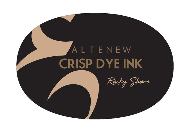 Altenew Rocky Shore Crisp Dye Ink pad with vibrant blue ink, shown open with ink pad surface visible.