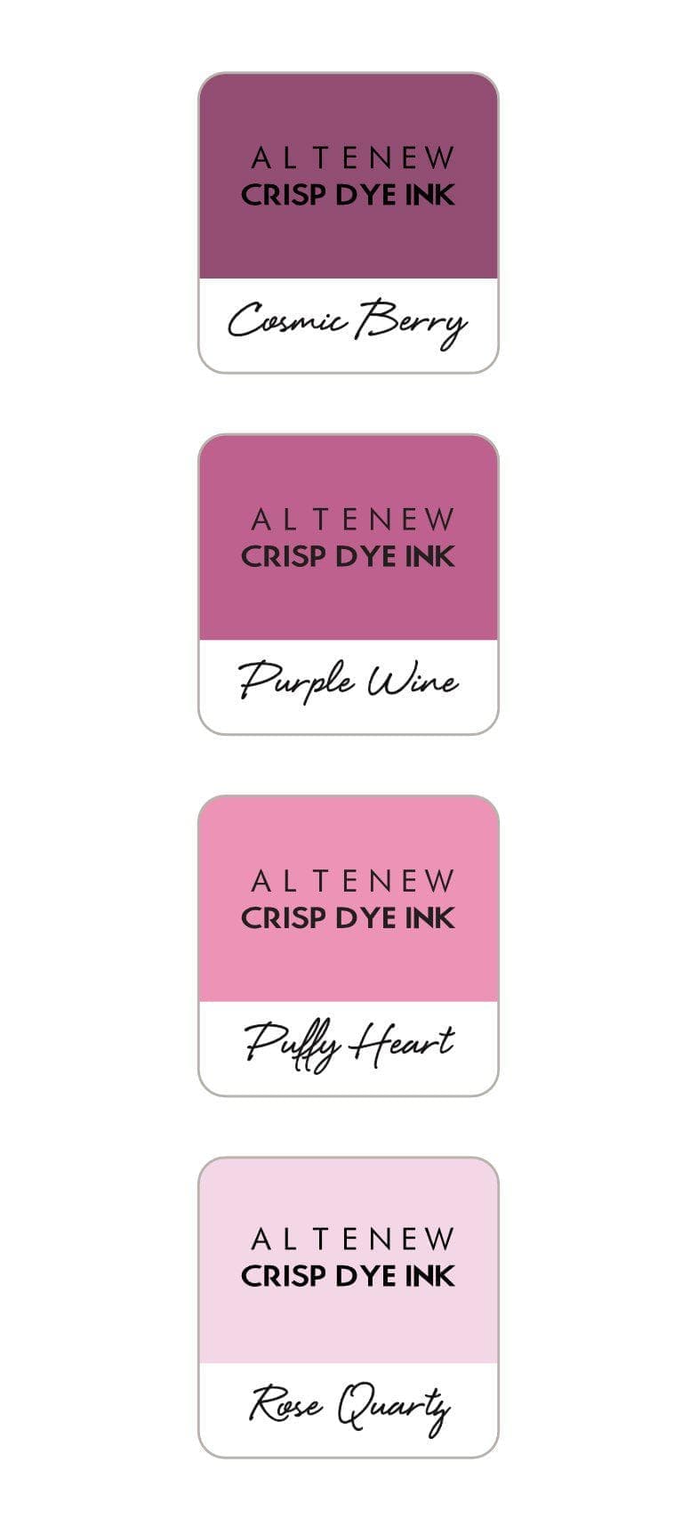 Stewart Superior Inks Rose Petal Crisp Dye Ink Mini Cube Set