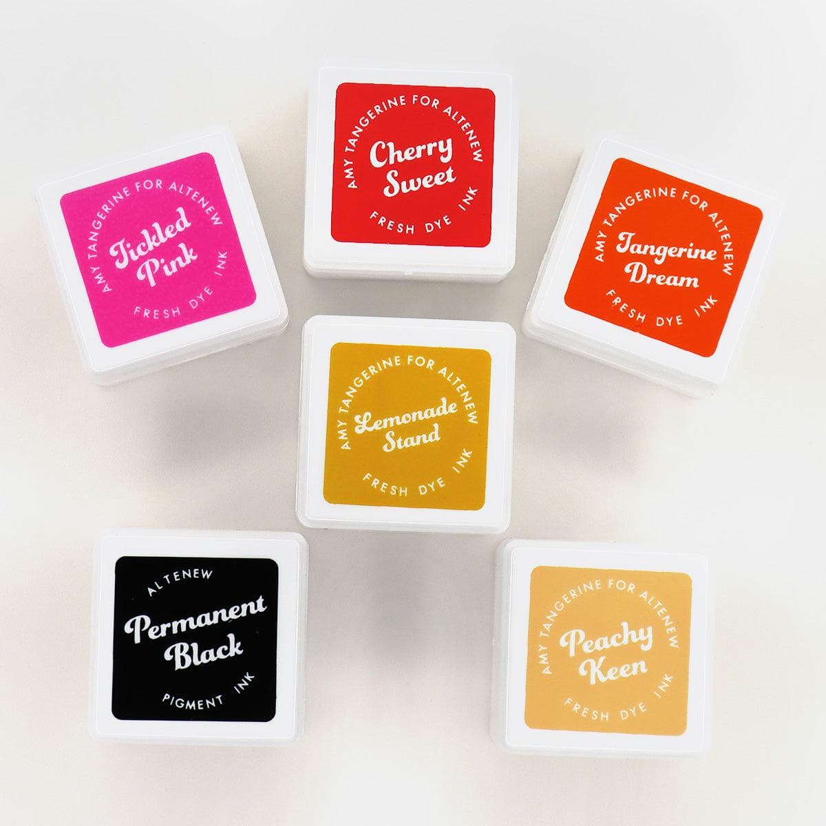 Altenew Summer Sunrise Fresh Dye Ink 6 Mini Cube Set (Peachy Keen ...