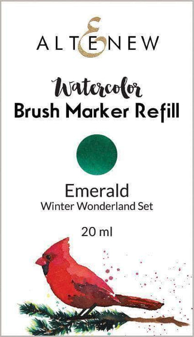 Be Creative Arts Crafts Liquid Watercolor Emerald Liquid Watercolor - Brush Marker Refill (Winter Wonderland Set)