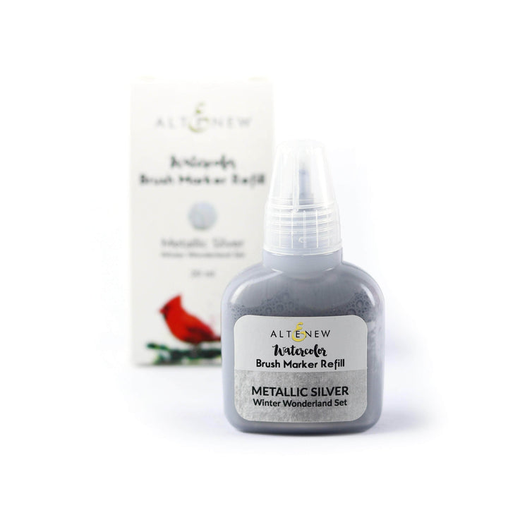 Be Creative Arts Crafts Liquid Watercolor Metallic Silver Liquid Watercolor - Brush Marker Refill