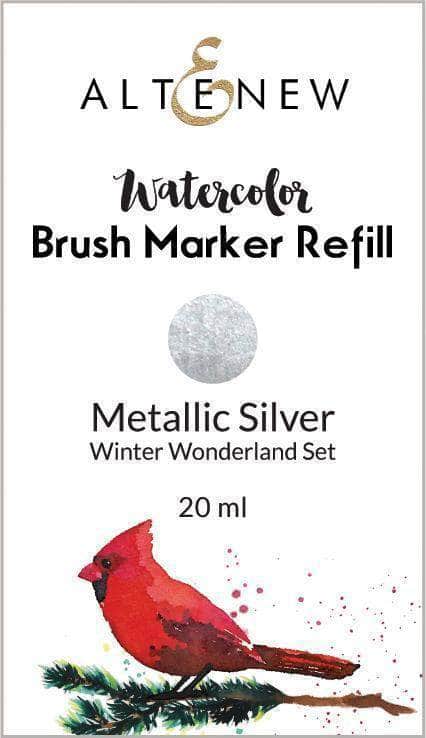 Be Creative Arts Crafts Liquid Watercolor Metallic Silver Liquid Watercolor - Brush Marker Refill