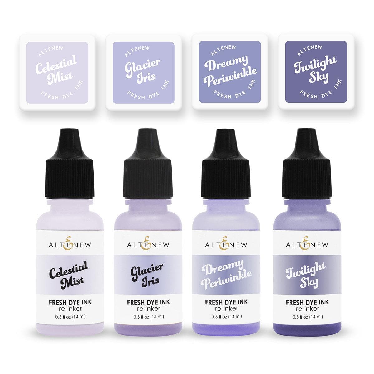 Moonlit Twilight Fresh Dye Ink Mini Cube & Reinker Bundle