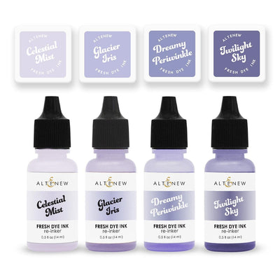 Moonlit Twilight Fresh Dye Ink Mini Cube & Reinker Bundle