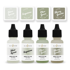 Sage Garden Fresh Dye Ink Mini Cube & Reinker Bundle