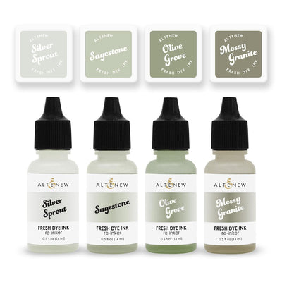 Sage Garden Fresh Dye Ink Mini Cube & Reinker Bundle