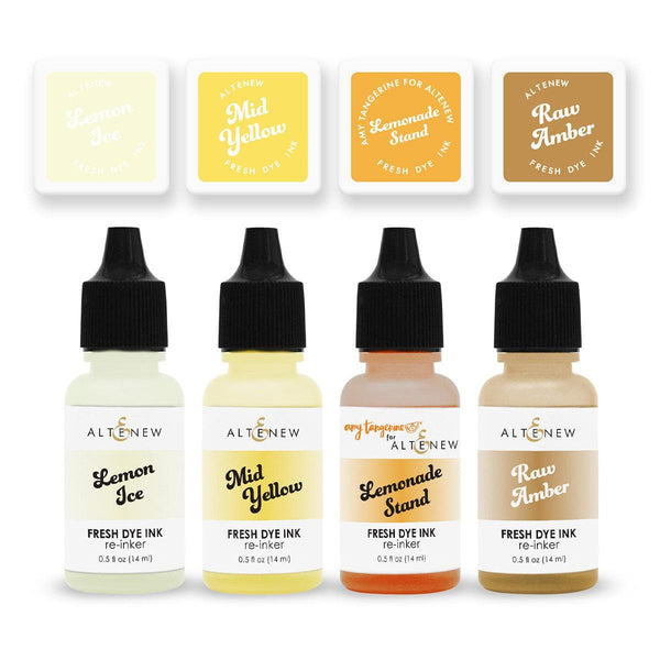 Citrus Punch Fresh Dye Ink Mini Cube & Reinker Bundle