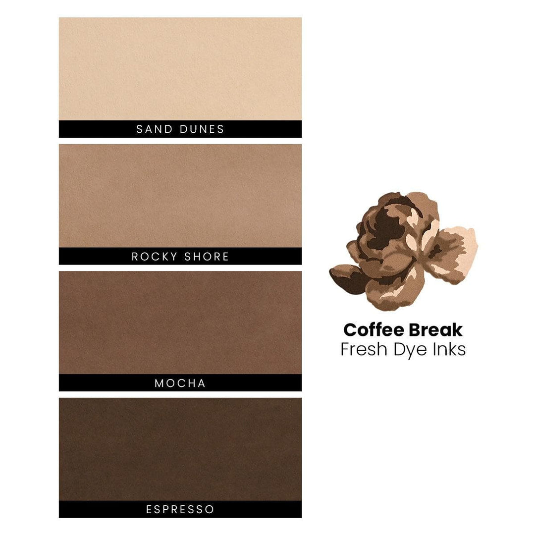 Coffee Break Fresh Dye Ink Mini Cube & Re-inker Bundle