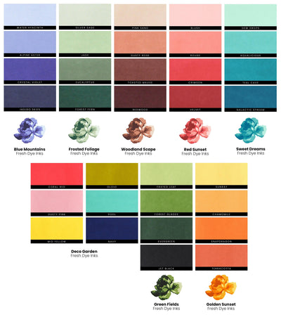 Stewart Superior Mini Cubes & Reinker Bundle Colorful Charisma Fresh Dye Ink Mini Cube & Re-inker Bundle