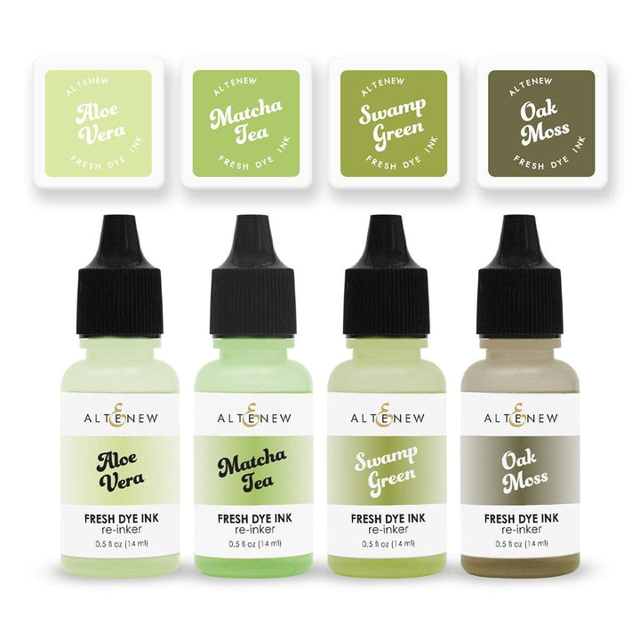 Forest Trail Fresh Dye Ink Mini Cube & Re-inker Bundle