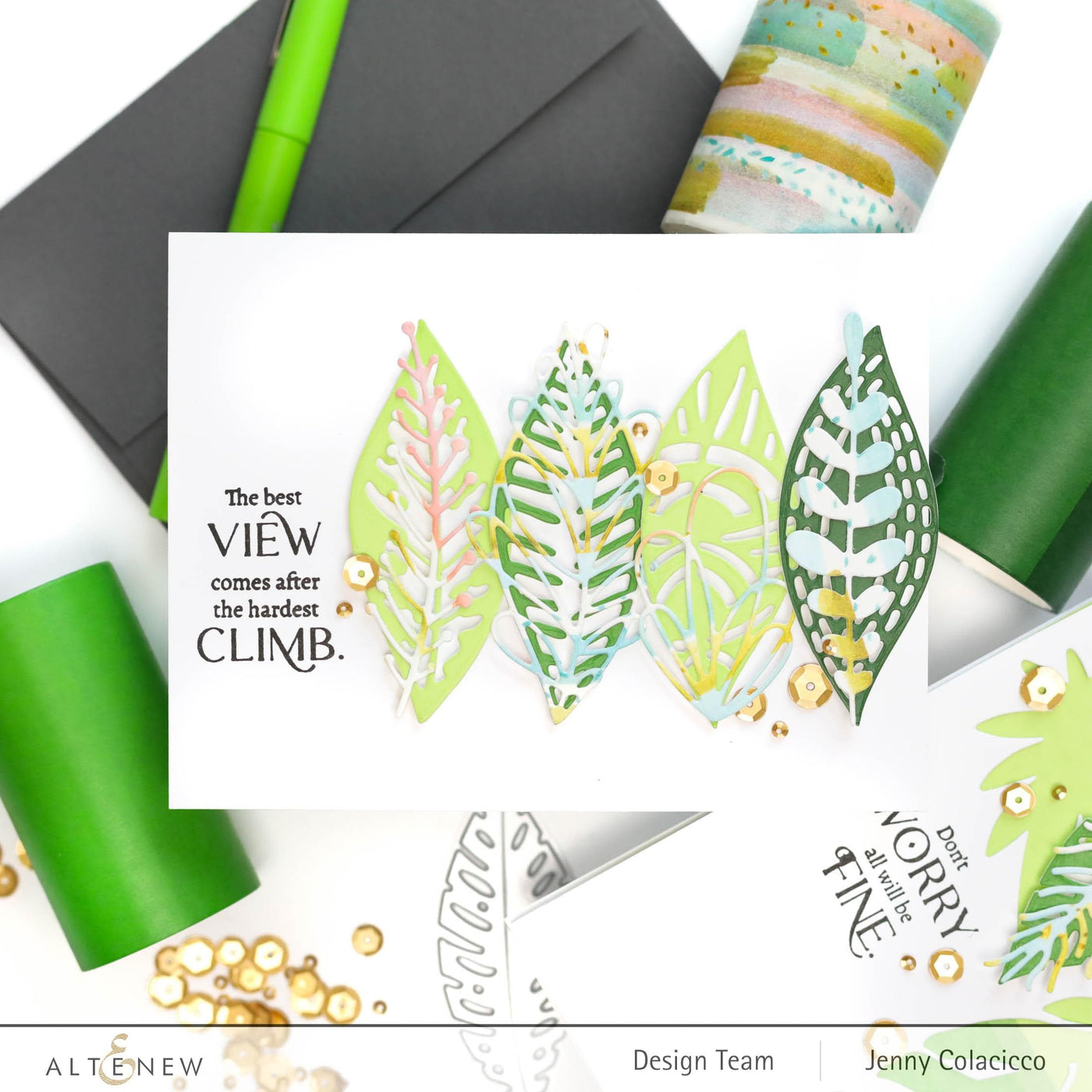 Altenew Mini Cubes & Reinker Bundle Green Valley Crisp Dye Ink Mini Cube & Re-inker Bundle