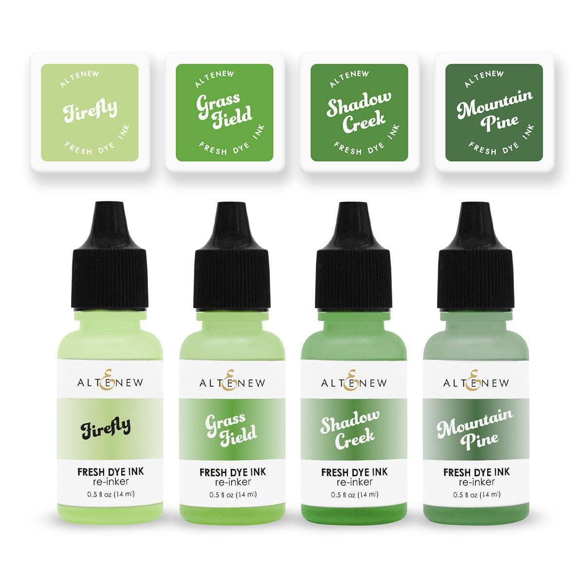 Green Valley Fresh Dye Ink Mini Cube & Re-inker Bundle