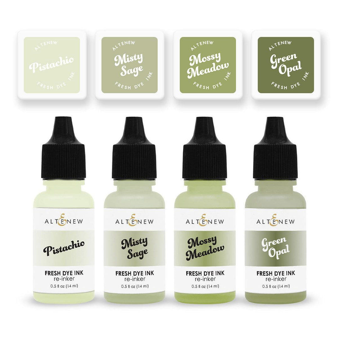 Jade Dreams Fresh Dye Ink Mini Cube & Re-inker Bundle