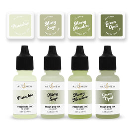 Jade Dreams Fresh Dye Ink Mini Cube & Re-inker Bundle