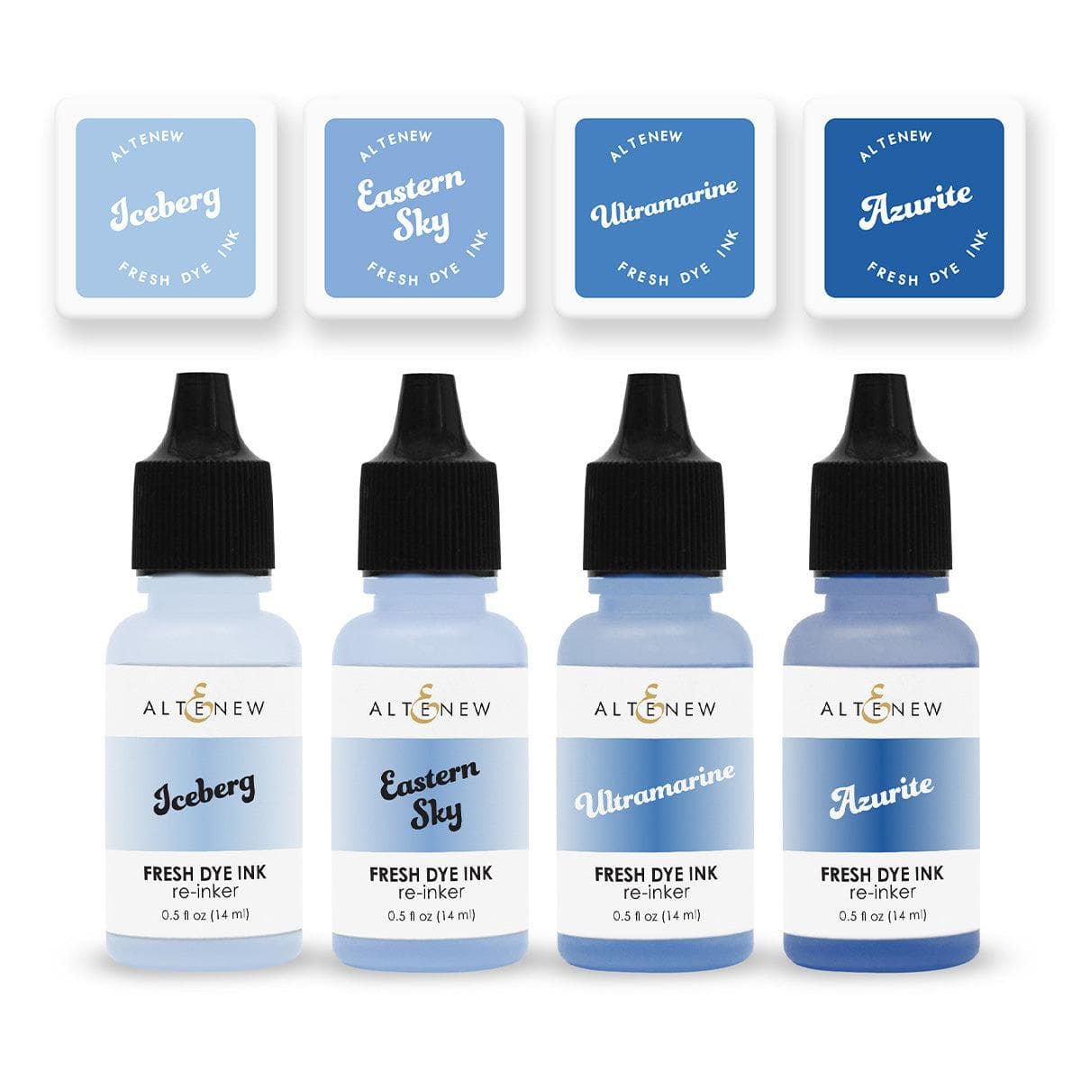 Lapis Lazuli Fresh Dye Ink Mini Cube & Re-inker Bundle