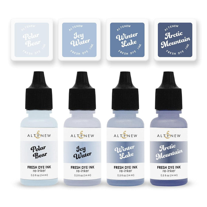 Northern Shore Fresh Dye Ink Mini Cube & Re-inker Bundle