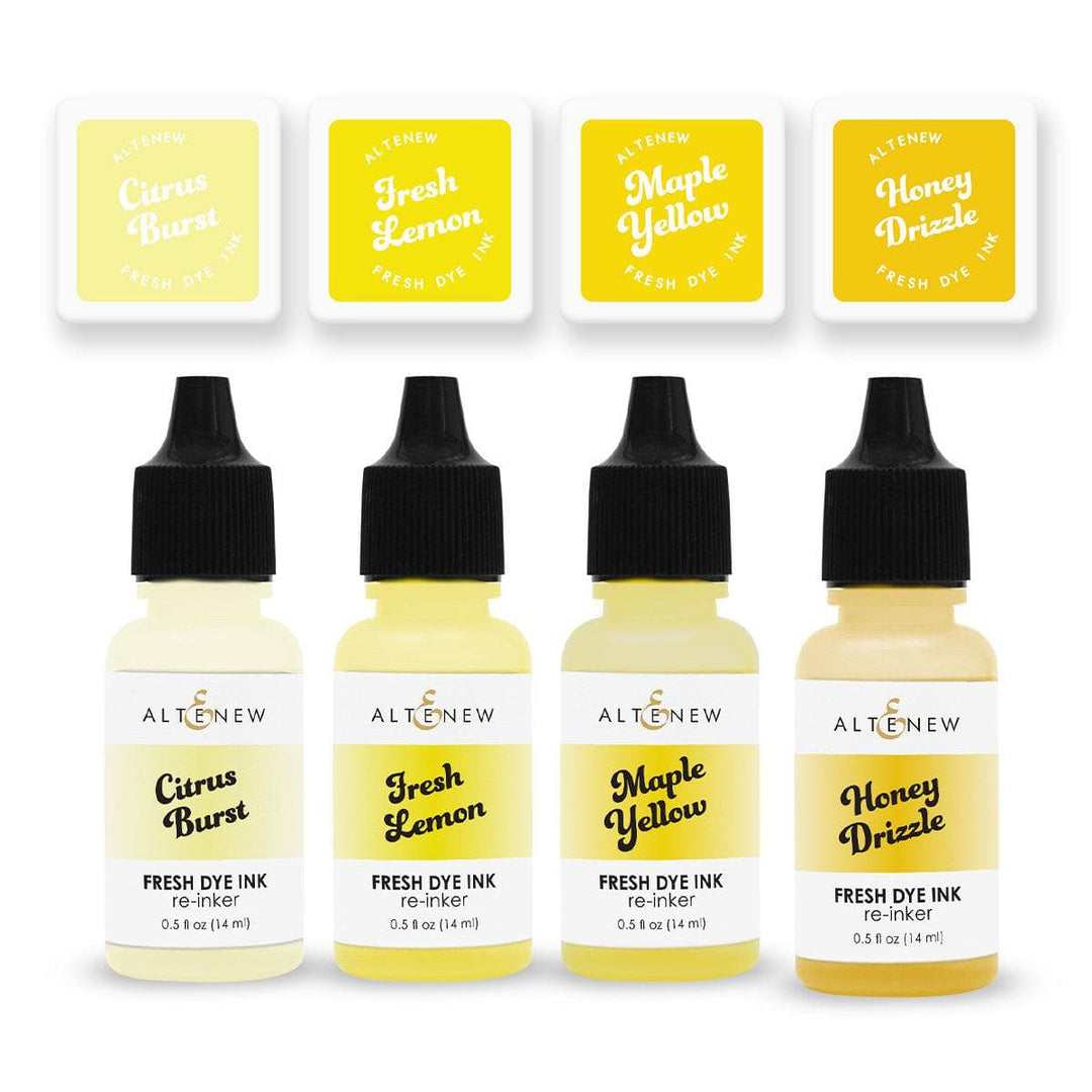 Pocketful of Sunshine Fresh Dye Ink Mini Cube & Re-inker Bundle