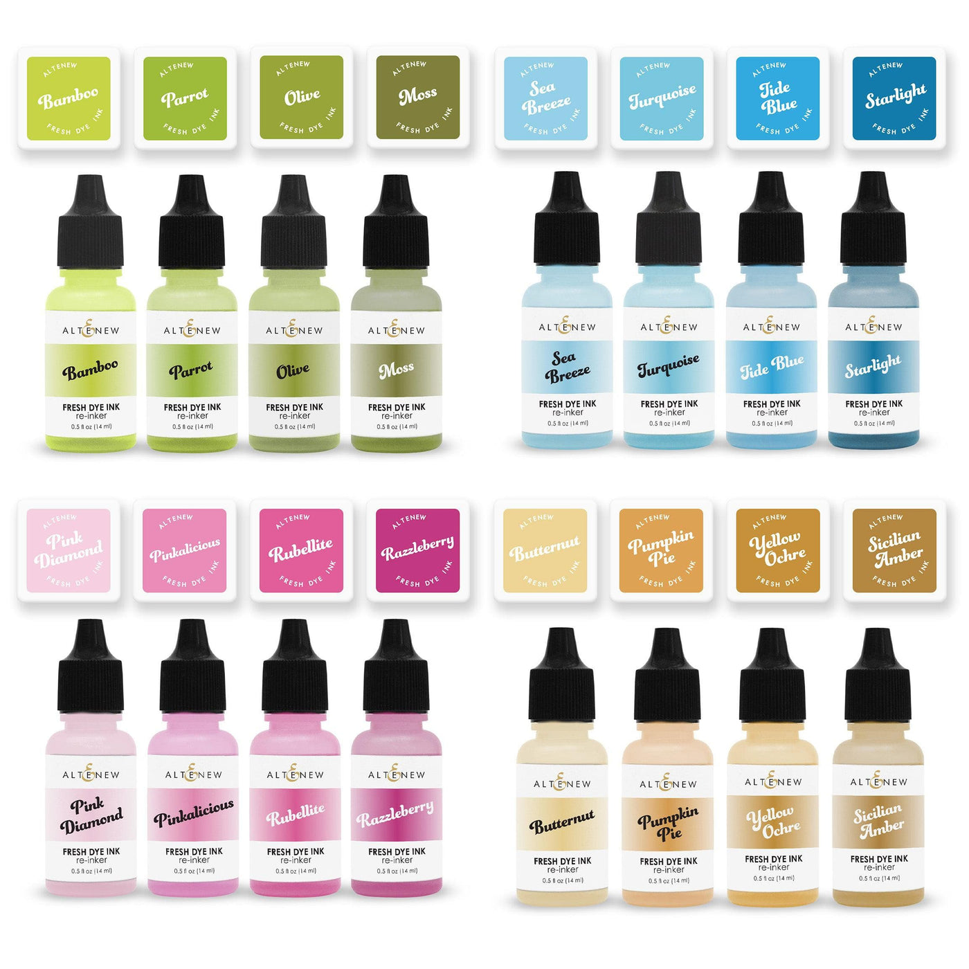 Sensational Seasons Fresh Dye Ink Mini Cube & Re-inker Bundle