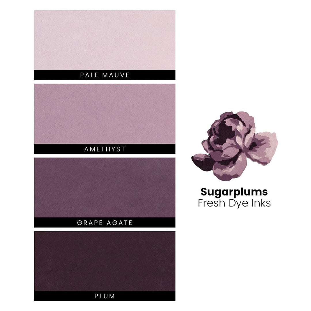 Sugarplums Fresh Dye Ink Mini Cube & Re-inker Bundle