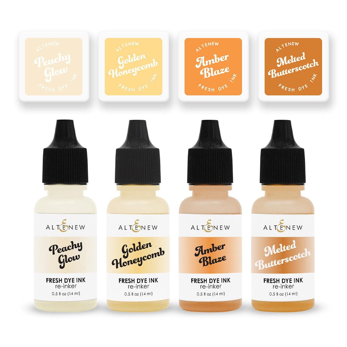 Reinker Sun-Kissed Delights Fresh Dye Ink Mini Cube & Reinker Bundle | Altenew