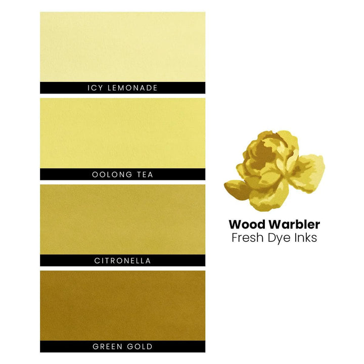 Wood Warbler Fresh Dye Ink Mini Cube & Re-inker Bundle