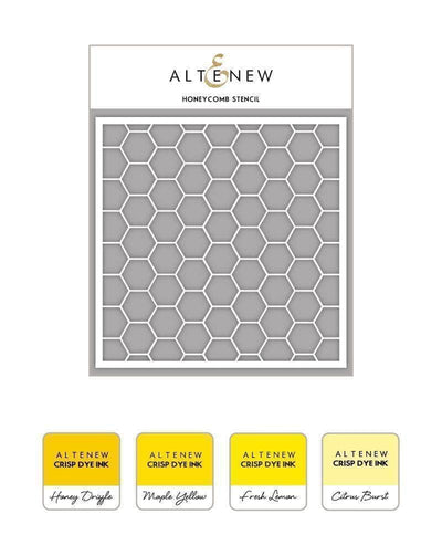 Altenew Mini Cubes & Stencil Bundle Honeycomb Stencil & Mini Cubes Bundle