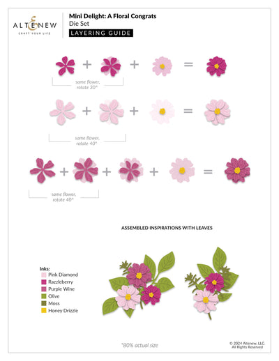 Mini Delight: A Floral Congrats Stamp & Die Set