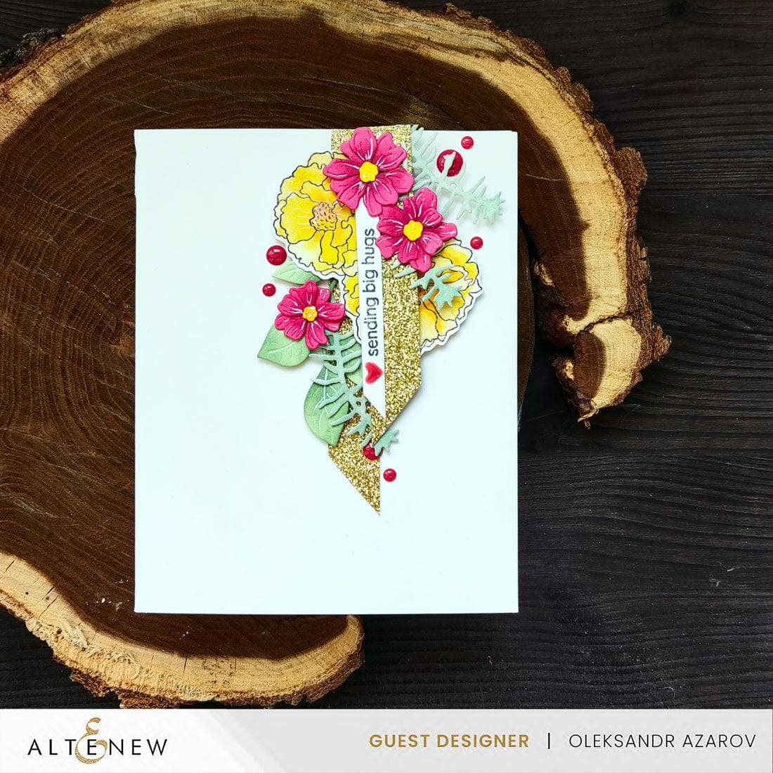 Mini Delight: A Floral Congrats Stamp & Die Set | Altenew