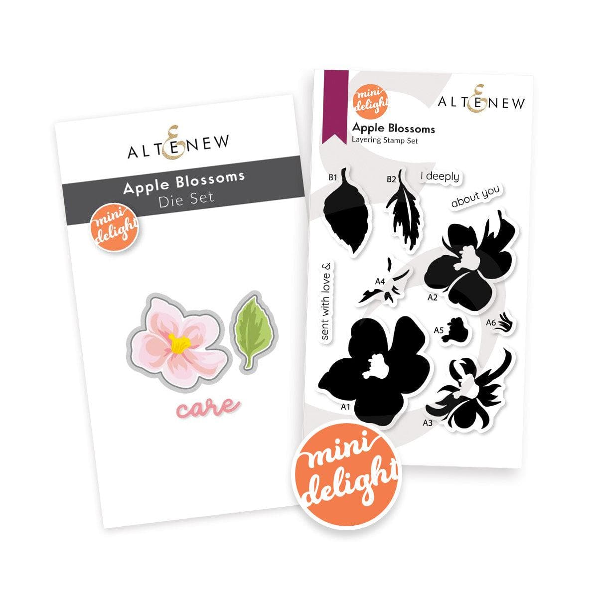 Altenew Mini Delight Mini Delight: Apple Blossoms Stamp & Die Set
