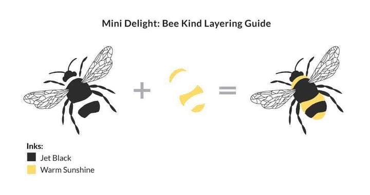 Altenew Mini Delight Mini Delight: Bee Kind Stamp & Die Set
