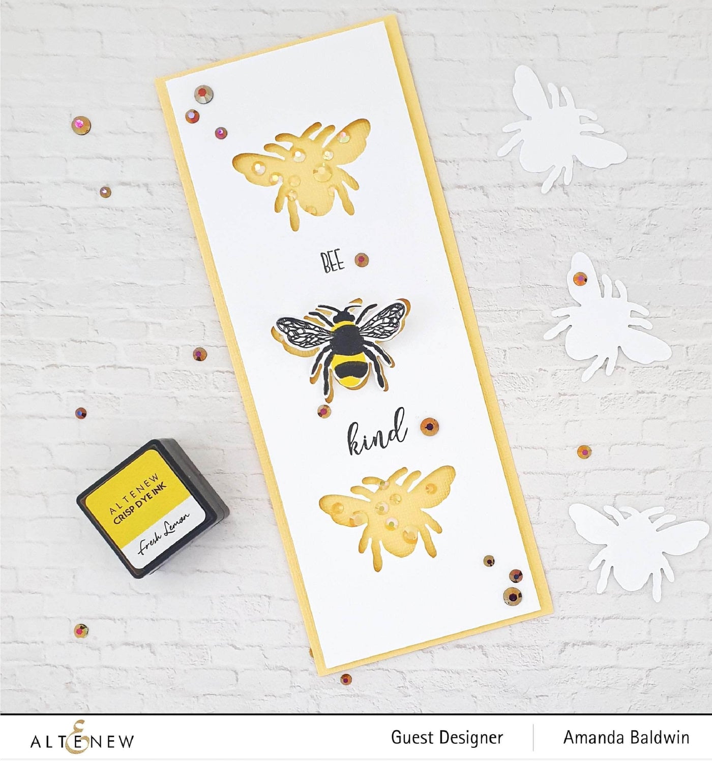 Altenew Mini Delight Mini Delight: Bee Kind Stamp & Die Set