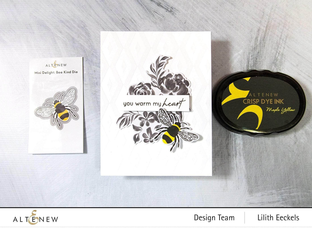 Altenew Mini Delight Mini Delight: Bee Kind Stamp & Die Set