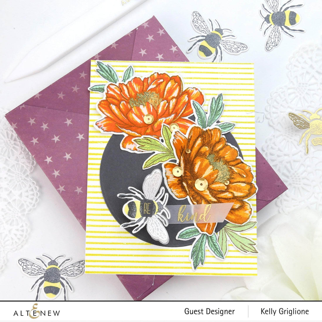 Altenew Mini Delight Mini Delight: Bee Kind Stamp & Die Set