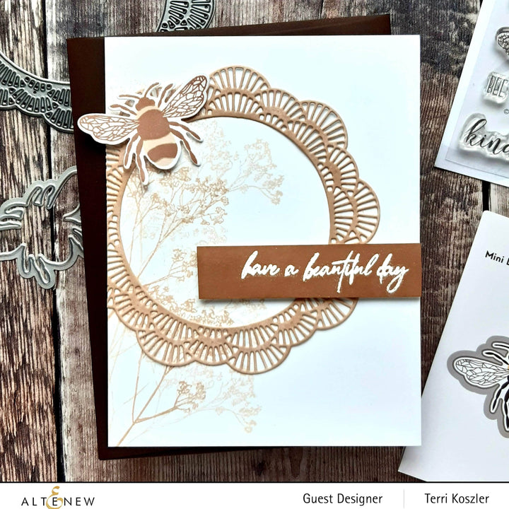 Altenew Mini Delight Mini Delight: Bee Kind Stamp & Die Set