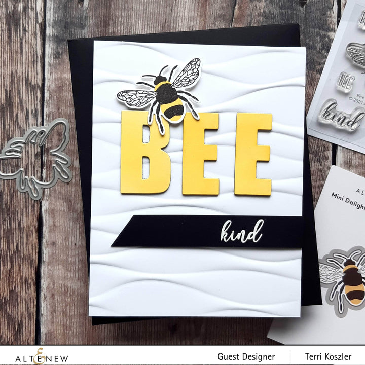 Altenew Mini Delight Mini Delight: Bee Kind Stamp & Die Set
