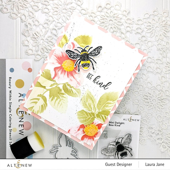 Altenew Mini Delight Mini Delight: Bee Kind Stamp & Die Set