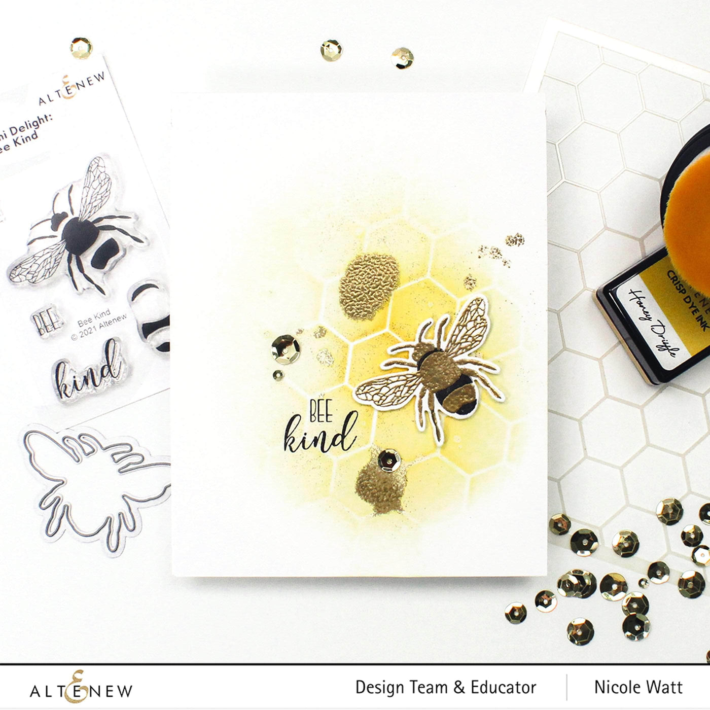 Honey Bee Mini Stamp