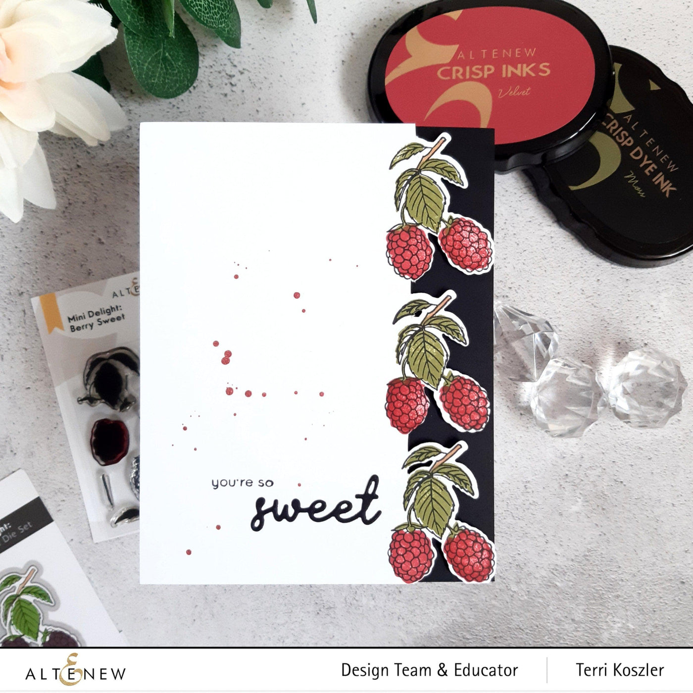 Altenew Mini Delight Mini Delight: Berry Sweet Stamp & Die Set