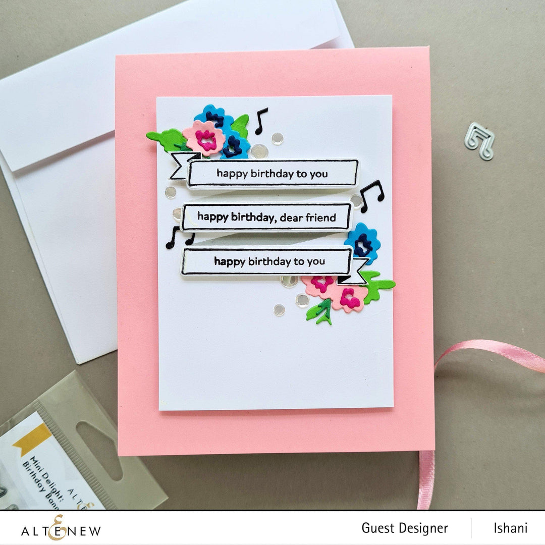 Altenew Mini Delight Mini Delight: Birthday Banner Stamp & Die Set