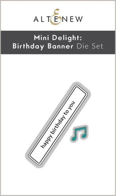 Altenew Mini Delight Mini Delight: Birthday Banner Stamp & Die Set