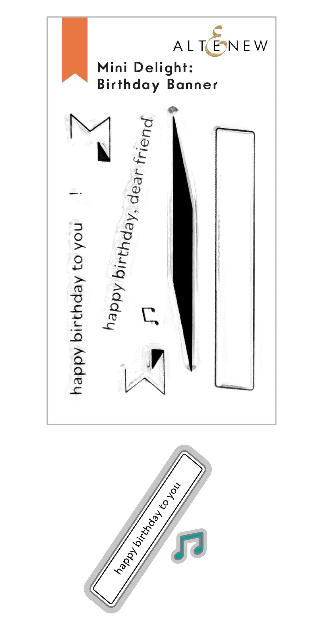 Altenew Mini Delight Mini Delight: Birthday Banner Stamp & Die Set