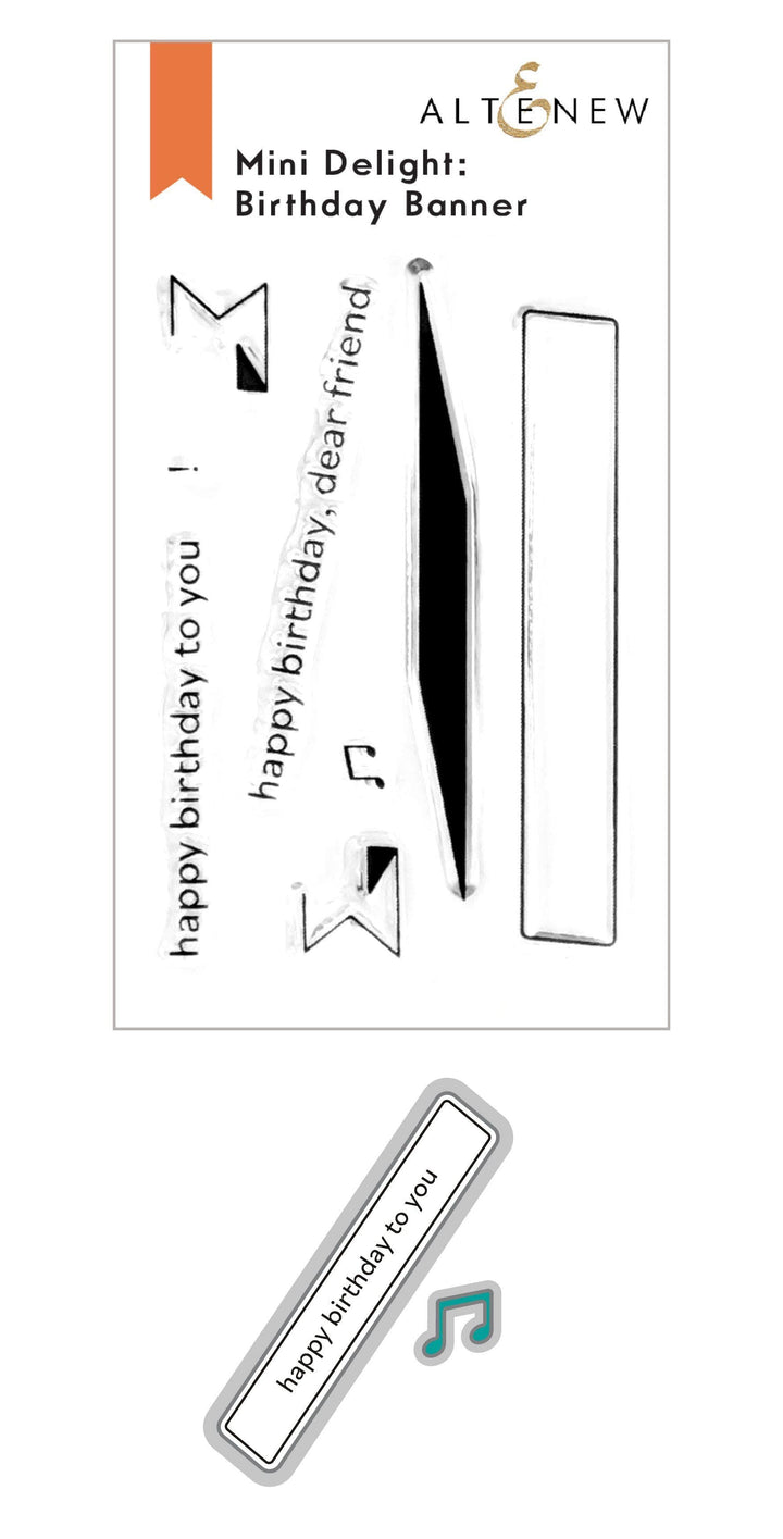 Altenew Mini Delight Mini Delight: Birthday Banner Stamp & Die Set