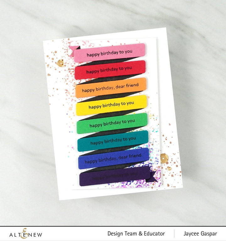 Altenew Mini Delight Mini Delight: Birthday Banner Stamp & Die Set
