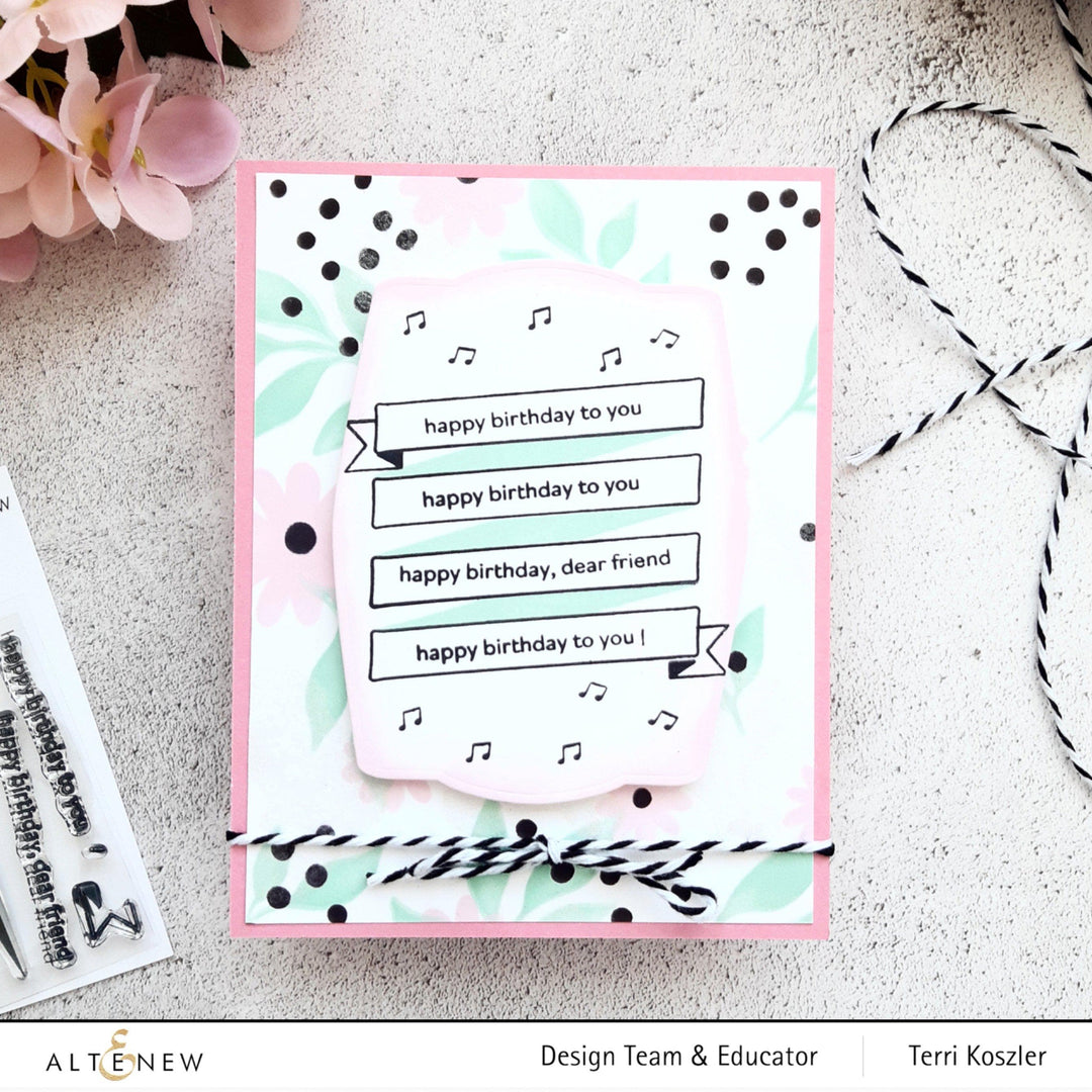 Altenew Mini Delight Mini Delight: Birthday Banner Stamp & Die Set