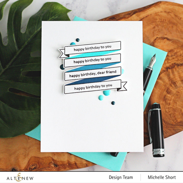 Altenew Mini Delight Mini Delight: Birthday Banner Stamp & Die Set