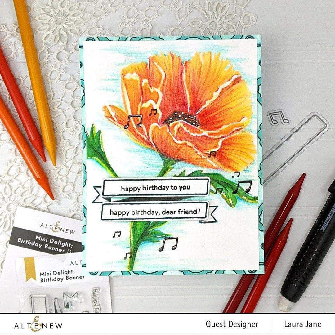 Altenew Mini Delight Mini Delight: Birthday Banner Stamp & Die Set