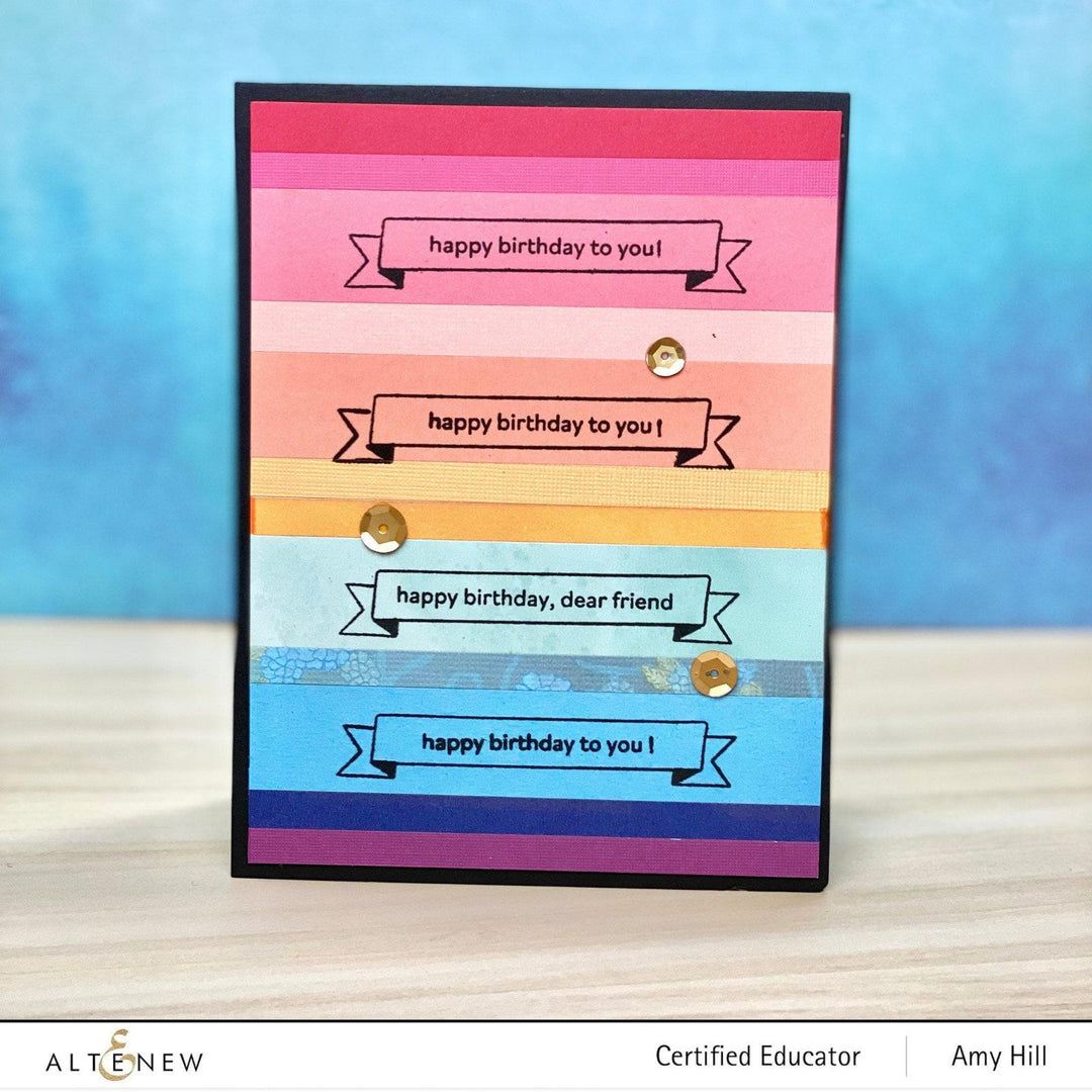 Altenew Mini Delight Mini Delight: Birthday Banner Stamp & Die Set